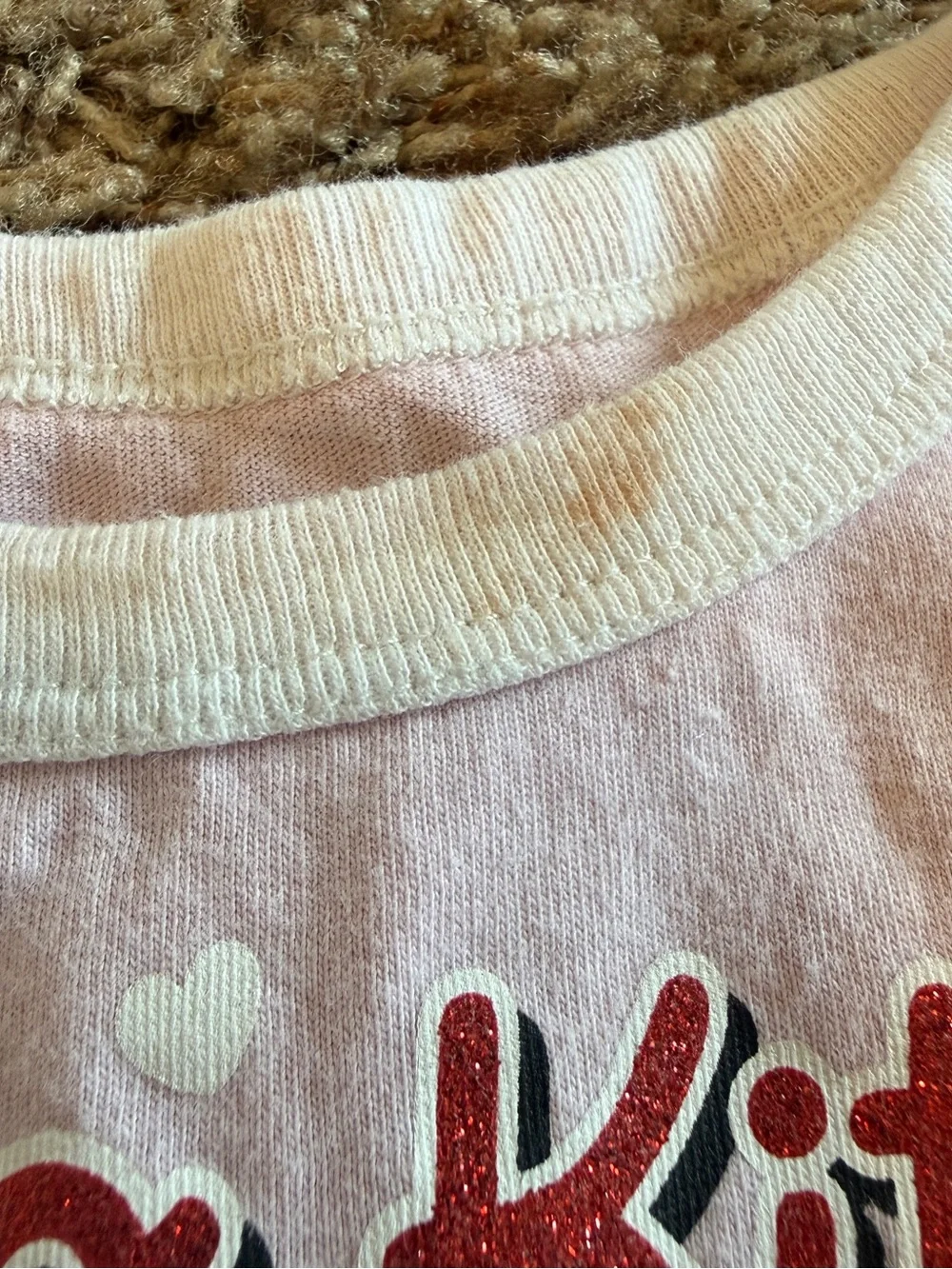 Hello Kitty Pink Graphic 'Shine' Short Sleeve Tee